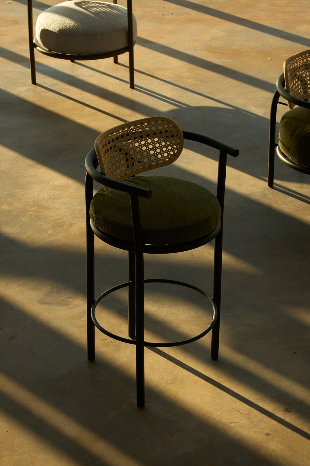 Banqueta Aruá em ambiente
