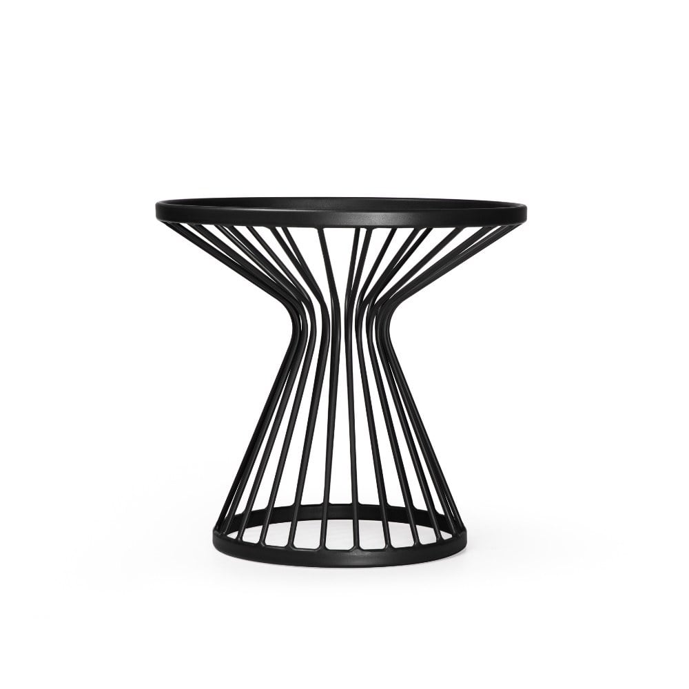 Base de Mesa Doha em alumínio — preta