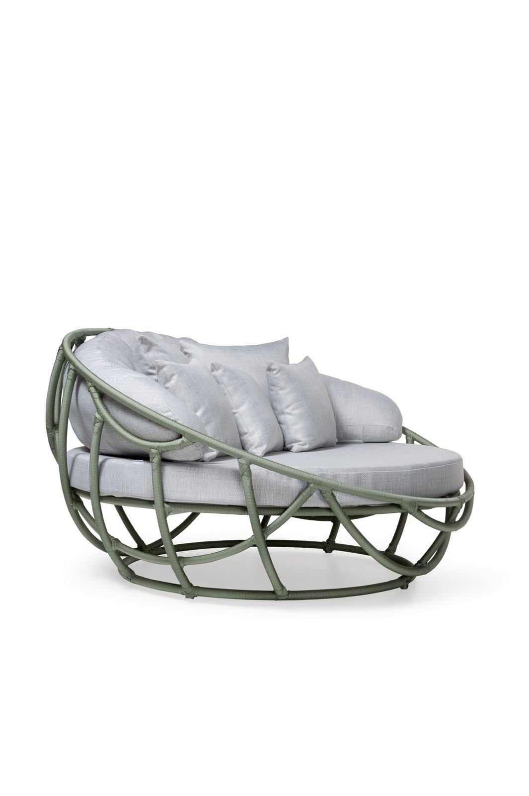 Chaise Casú G em verde — 3/4