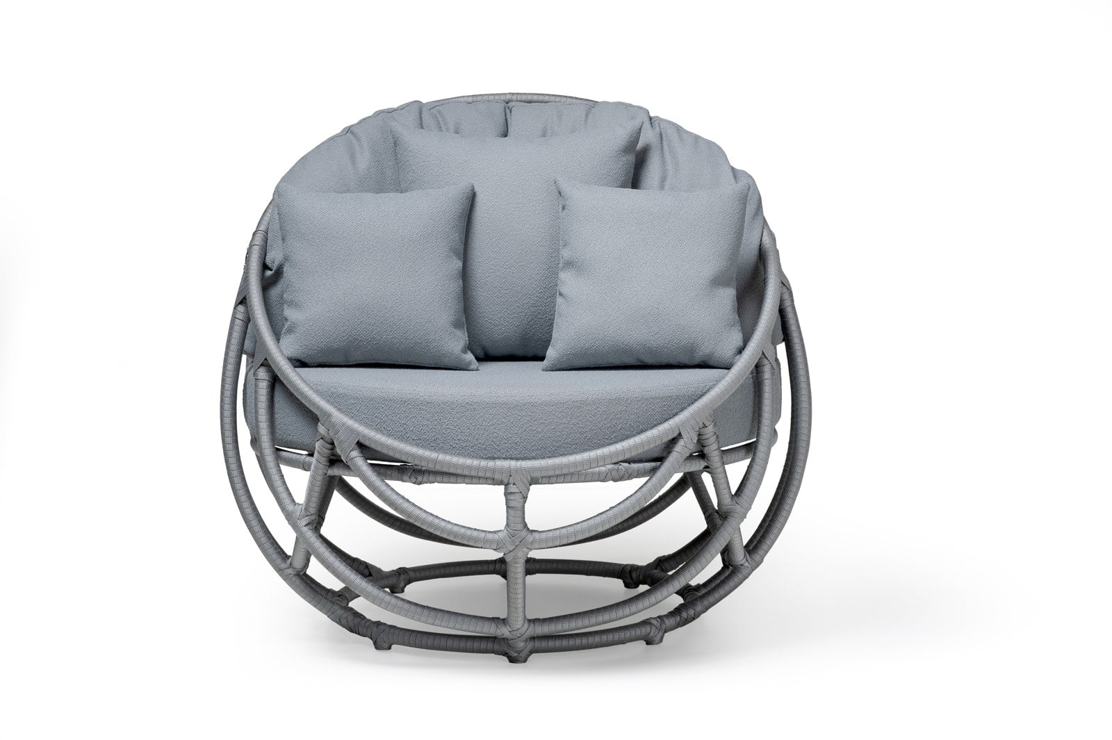 Chaise Casú P em fibra silver — still
