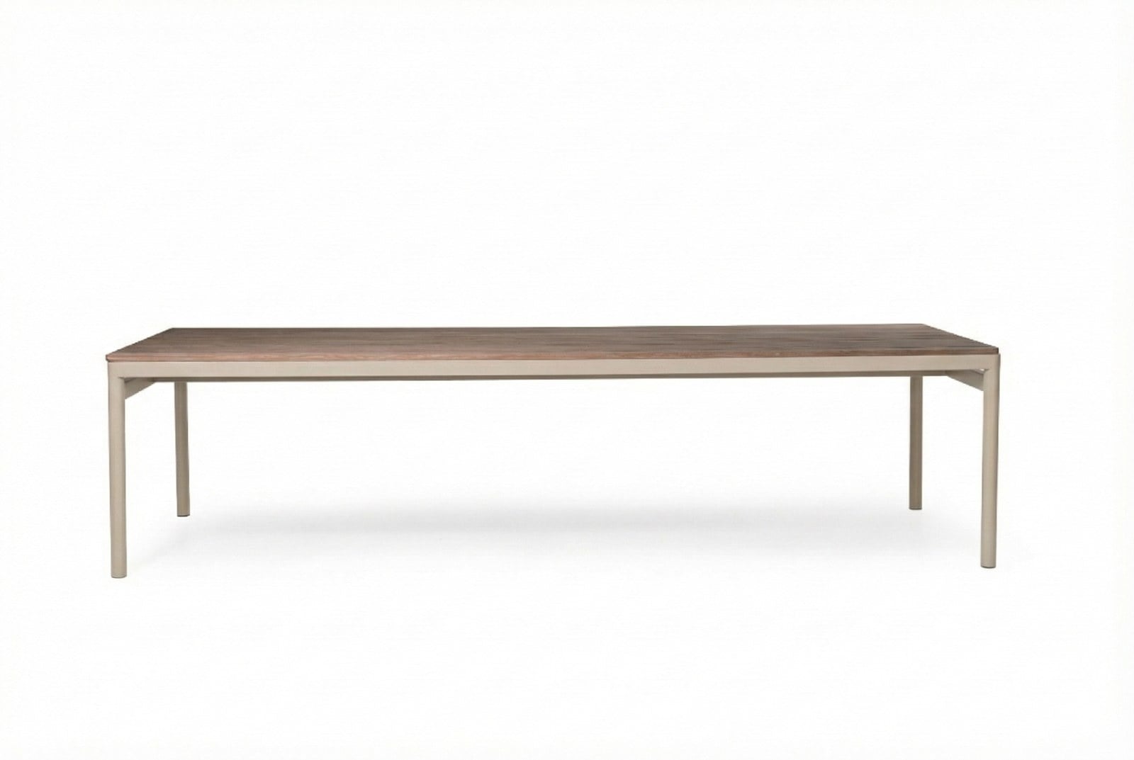 Mesa Aura — alumínio bege