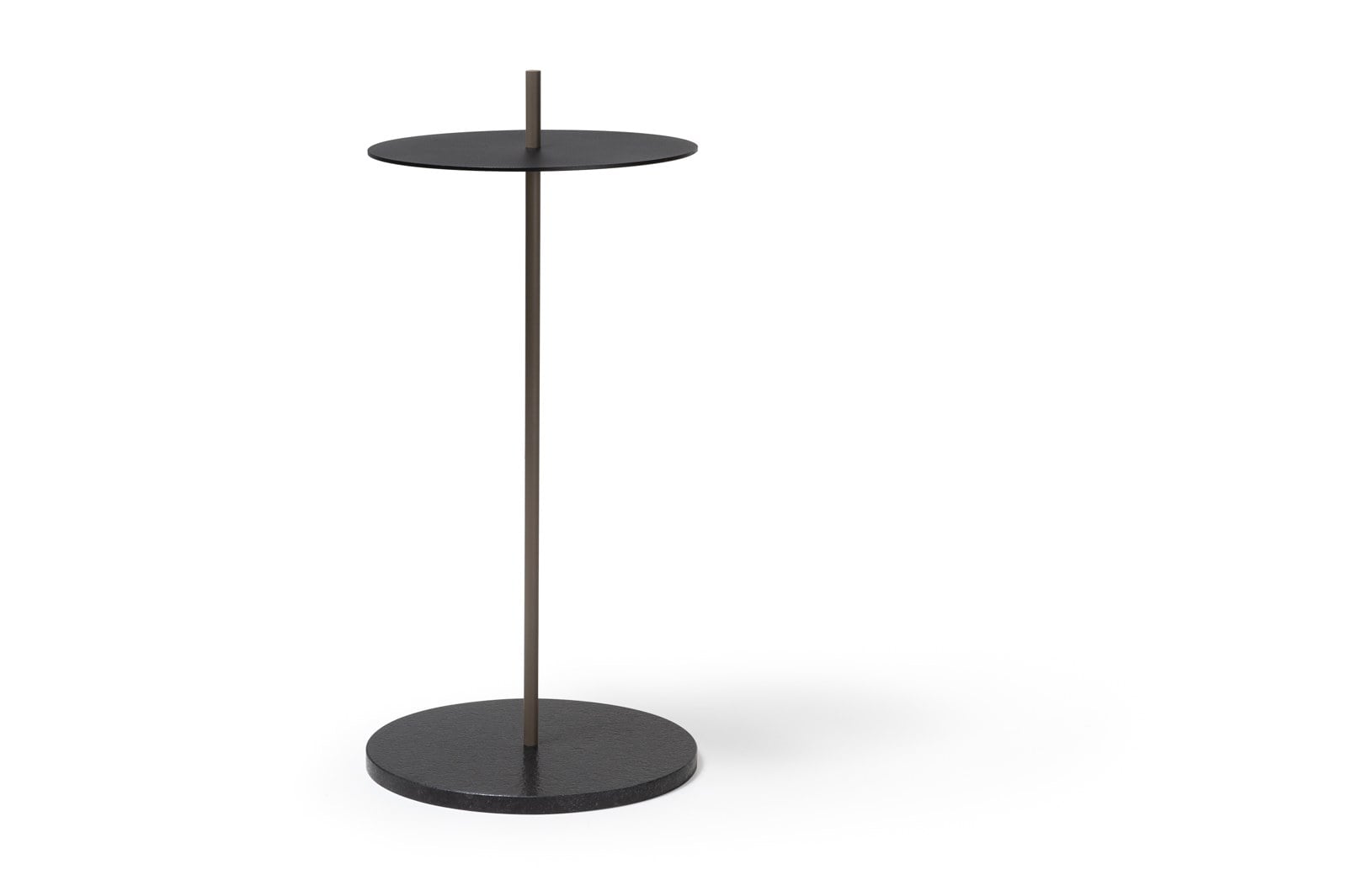 Mesa de Apoio Fava base em granito preto São Gabriel escovado (ML 42)