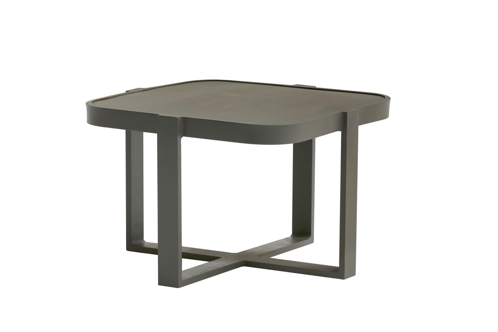 Mesa de Centro Tab Quadrada — cinza