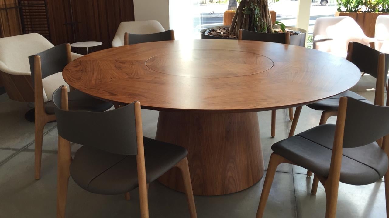 Mesa Jantar Spin Giratória
