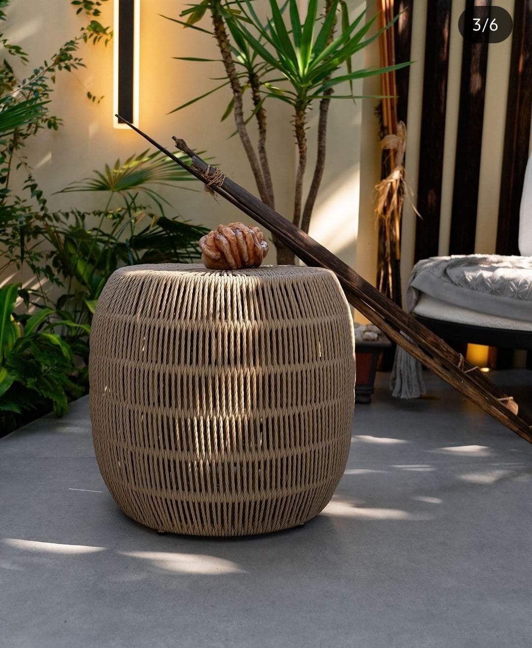 Puff Seat Garden Viena em ambiente