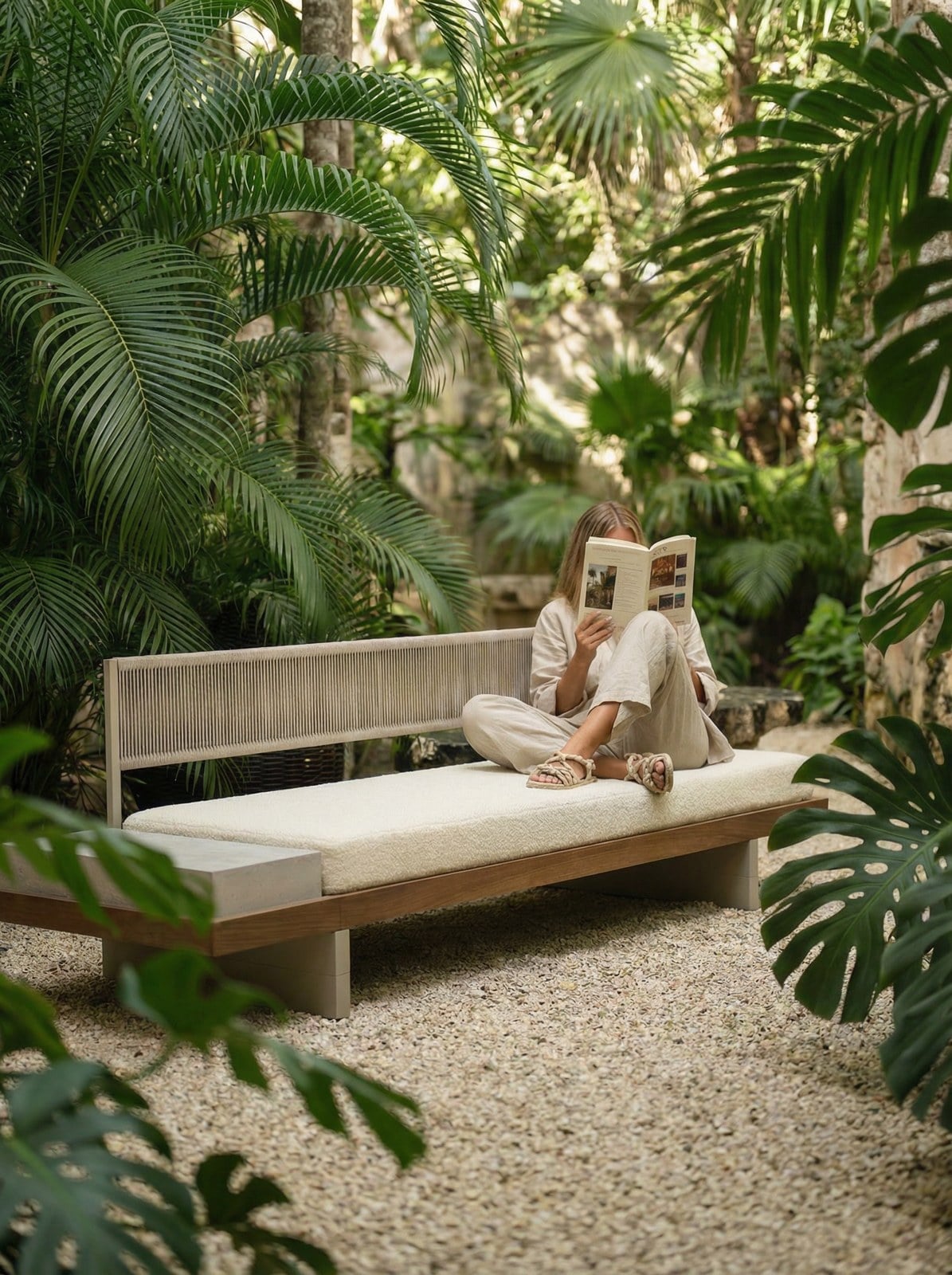 Linha Prumo em ambiente